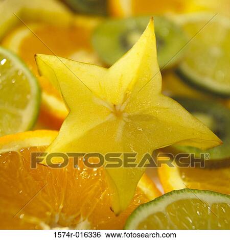 Close-up of fruit slices View Large Photo Image Stock Photograph - Close-up of fruit slices. Fotosearch