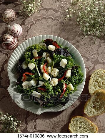 Mixed salad on a plate View Large Photo Image Stock Photograph - Mixed salad on a plate. Fotosearch