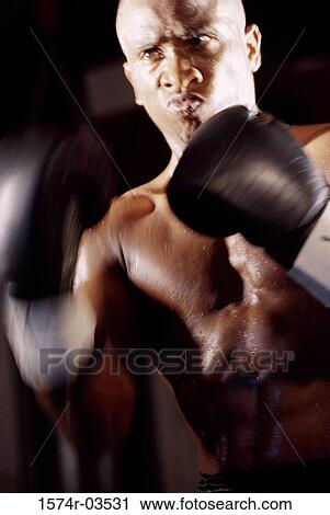 Close-up of a male boxer wearing boxing gloves View Large Photo Image Stock Image - Close-up of a male boxer wearing boxing gloves. Fotosearch
