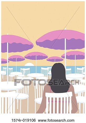 Alone at Dawn 1 Linda Braucht (20th C. American) Computer Graphics View Large Illustration Stock Illustration - Alone at Dawn 1 Linda Braucht (20th C. American) Computer Graphics. Fotosearch