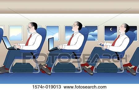 Drawing - Business in the Air 2004 Linda Braucht (20th C. American) Computer graphics. Fotosearch