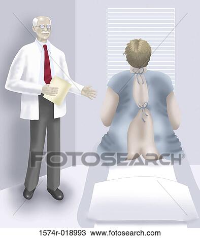 Drawing - Doctor Appointment 2 2004 Linda Braucht (20th C. American) Computer graphics. Fotosearch