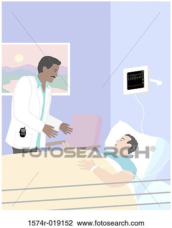 Doctor from India Linda Braucht (20th C. American) Computer Graphics View Large Illustration Drawing - Doctor from India Linda Braucht (20th C. American) Computer Graphics. Fotosearch