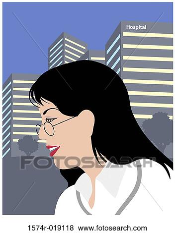 Hospital Intern Linda Braucht (20th C. American) Computer Graphics View Large Illustration Stock Illustration - Hospital Intern Linda Braucht (20th C. American) Computer Graphics. Fotosearch