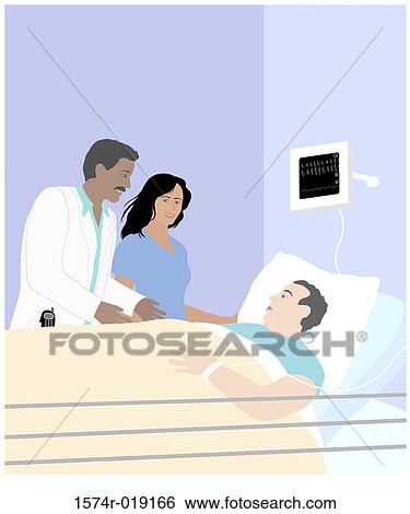 Stock Illustration - International Healthcare Workers I Linda Braucht (20th C. American) Computer Graphics. Fotosearch