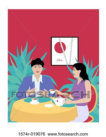 Japanese Women Linda Braucht (20th C. American) Computer Graphics View Large Illustration Stock Illustration - Japanese Women Linda Braucht (20th C. American) Computer Graphics. Fotosearch