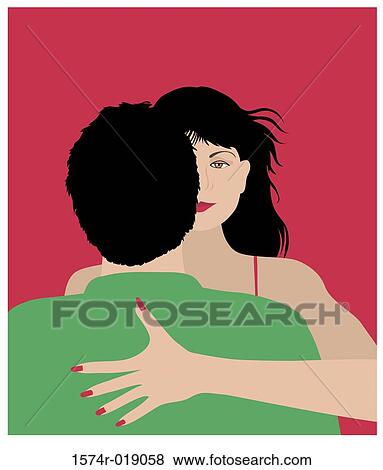 Stock Illustration - Looking for Love 4 Linda Braucht (20th C. American) Computer Graphics. Fotosearch