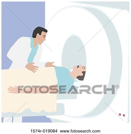 Stock Illustration - Man in Scan Linda Braucht (20th C. American) Computer Graphics. Fotosearch