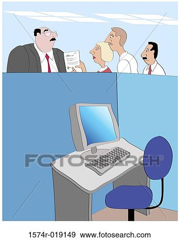 Office People 2 Linda Braucht (20th C. American) Computer Graphics View Large Illustration Stock Illustration - Office People 2 Linda Braucht (20th C. American) Computer Graphics. Fotosearch