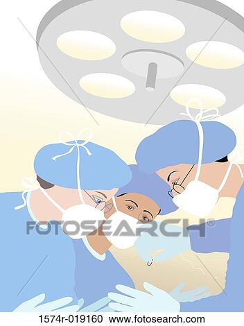 Surgery Linda Braucht (20th C. American) Computer Graphics View Large Illustration Clipart - Surgery Linda Braucht (20th C. American) Computer Graphics. Fotosearch