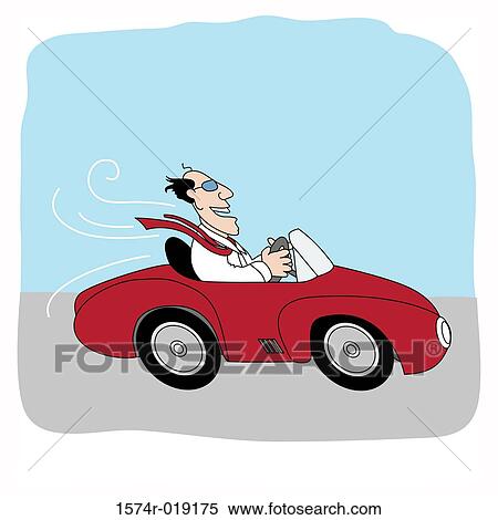The Happy Speeder Linda Braucht (20th C. American) Computer Graphics View Large Illustration Stock Illustration - The Happy Speeder Linda Braucht (20th C. American) Computer Graphics. Fotosearch