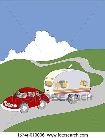 Stock Illustration - Vacation 2004 Linda Braucht (20th C. American) Computer graphics. Fotosearch
