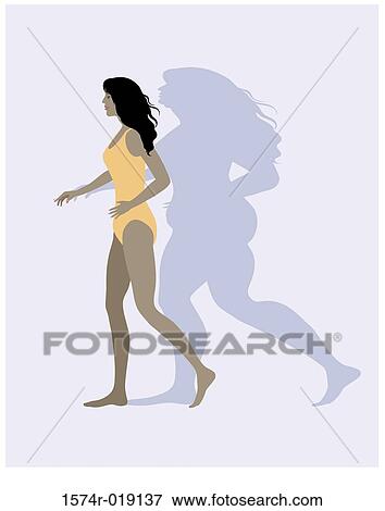 Stock Illustration - Wrong Self Image Linda Braucht (20th C. American) Computer Graphics. Fotosearch