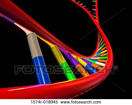 Stock Illustration - DNA Splicing. Fotosearch