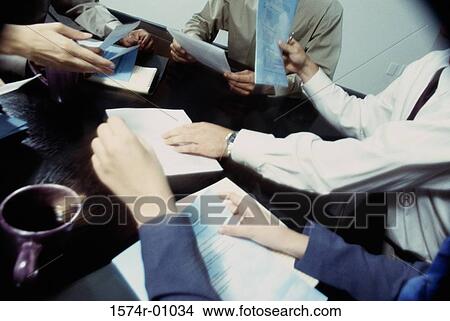 Picture - Business executives in a meeting. Fotosearch