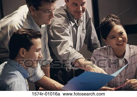 Business executives in a meeting View Large Photo Image Stock Image - Business executives in a meeting. Fotosearch