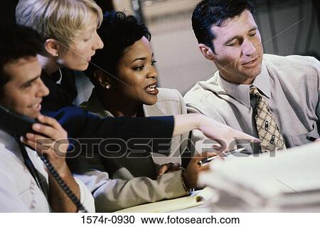 Business executives in a meeting View Large Photo Image Stock Image - Business executives in a meeting. Fotosearch
