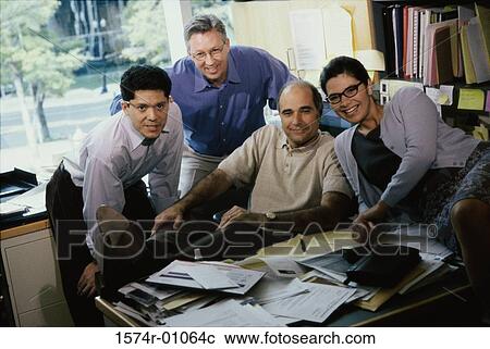 Stock Image - Portrait of a group of business executives. Fotosearch