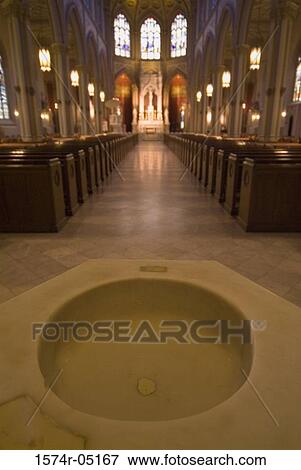 Close-up of a Baptismal font in a church View Large Photo Image Stock Photo - Close-up of a Baptismal font in a church. Fotosearch