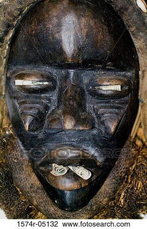 Close-up of a Voodoo mask View Large Photo Image Stock Image - Close-up of a Voodoo mask. Fotosearch