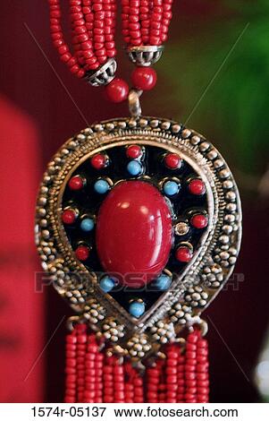 Close-up of a Voodoo necklace View Large Photo Image Stock Photo - Close-up of a Voodoo necklace. Fotosearch