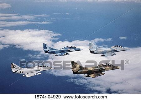 A-4 Skyhawks flying in formation View Large Photo Image Stock Photo - A-4 Skyhawks flying in formation. Fotosearch