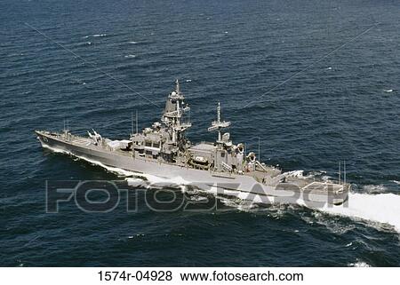 Aerial view of the USS Bainbridge nuclear guided missile cruiser in the sea View Large Photo Image Stock Photo - Aerial view of the USS Bainbridge nuclear guided missile cruiser in the sea. Fotosearch