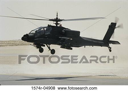 AH-64 Apache helicopter landing View Large Photo Image Stock Photo - AH-64 Apache helicopter landing. Fotosearch