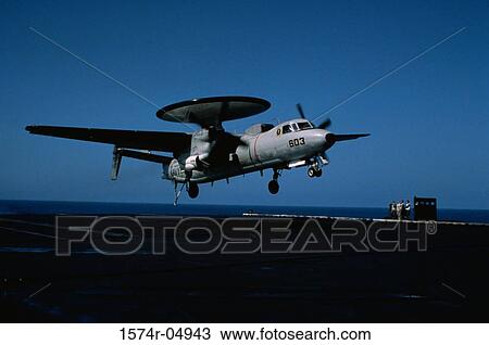 E-2C Hawkeye landing on an aircraft carrier View Large Photo Image Stock Image - E-2C Hawkeye landing on an aircraft carrier. Fotosearch