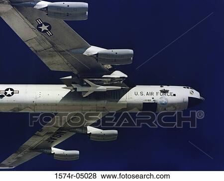 Low angle view of a B52 Mothership in flight View Large Photo Image Stock Photo - Low angle view of a B52 Mothership in flight. Fotosearch
