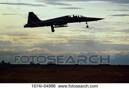 T-38 Talon at dusk View Large Photo Image Stock Photograph - T-38 Talon at dusk. Fotosearch