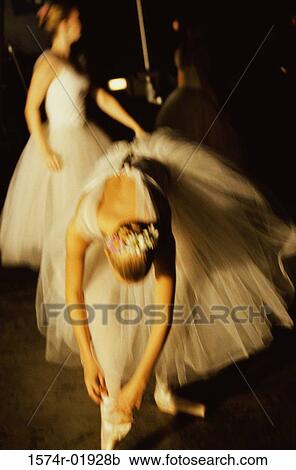 Stock Image - Close-up of young woman performing ballet. Fotosearch