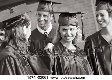 Group of young graduating students View Large Photo Image Stock Image - Group of young graduating students. Fotosearch