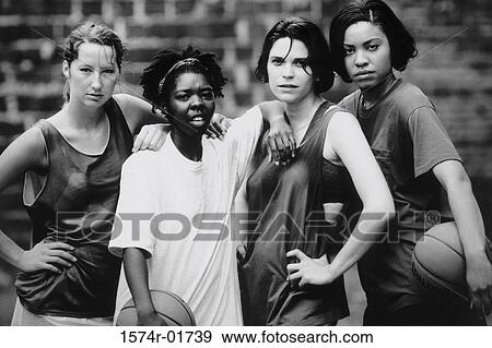 Portrait of women's basketball team View Large Photo Image Stock Photo - Portrait of women's basketball team. Fotosearch