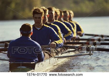 Team sport rowing View Large Photo Image Stock Image - Team sport rowing. Fotosearch