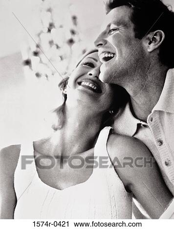 Stock Image - Couple smiling Monte Carlo Monaco. Fotosearch