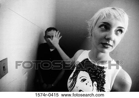 Stock Photography - High angle view of a young couple. Fotosearch