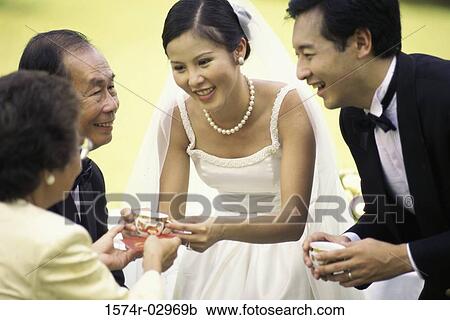Newlywed couple with their parents View Large Photo Image Stock Image - Newlywed couple with their parents. Fotosearch
