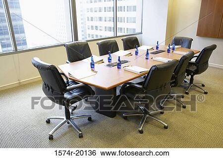 Stock Photograph - Interior of a board room. Fotosearch
