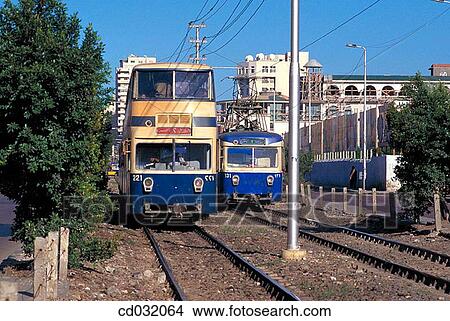 Above ground metro (Tram) in Alexandria, Egypt View Large Photo Image Picture - Above ground metro (Tram) in Alexandria, Egypt. Fotosearch