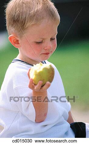 absent-mindedness, boy, blond, apple, Absent-minded View Large Photo Image Stock Image - absent-mindedness, boy, blond, apple, Absent-minded. Fotosearch