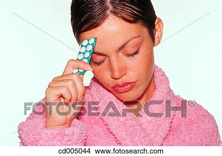aching, beauty, bathrobe, aspirin, ache View Large Photo Image Picture - aching, beauty, bathrobe, aspirin, ache. Fotosearch