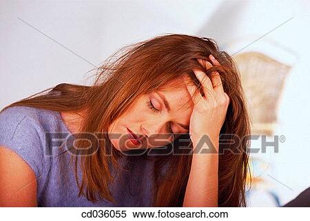aching, brunette, ache View Large Photo Image Stock Photography - aching, brunette, ache. Fotosearch
