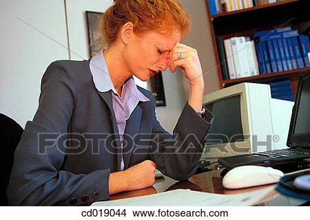 aching, businesswoman, businesspeople, business, ache View Large Photo Image Picture - aching, businesswoman, businesspeople, business, ache. Fotosearch