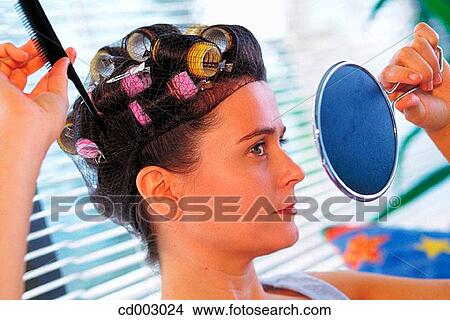 Picture - activity, Beauty Care, beauty, at-home, action. Fotosearch