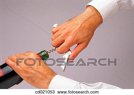 Stock Image - activity, bottle, Alcoholic drink, alcohol, action. Fotosearch