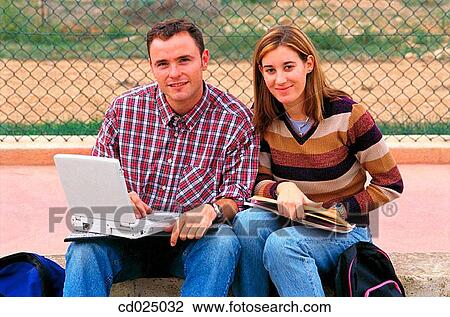 Stock Image - adolescence, College student, boy, activity. Fotosearch