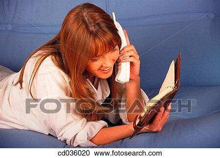 agenda, calling, brunette, at-home, activity View Large Photo Image Stock Image - agenda, calling, brunette, at-home, activity. Fotosearch