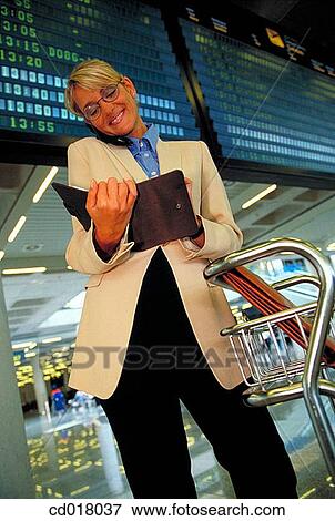 airport, businesspeople, business, blond, agenda View Large Photo Image Stock Photo - airport, businesspeople, business, blond, agenda. Fotosearch