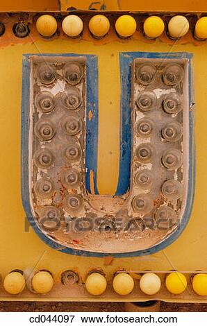 Stock Photo - alphabet, Close-up, character, broken, aged. Fotosearch